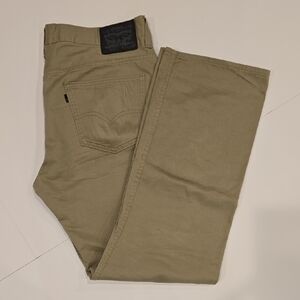 34x34 Levi's Men's Olive/Tan Straight Leg Jeans 209